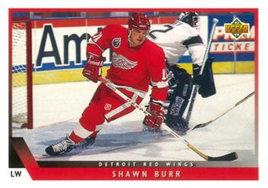 #91 Shawn Burr - Detroit Red Wings - 1993-94 Upper Deck Hockey
