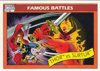 #91 Thor vs. Surtur - 1990 Impel Marvel Universe
