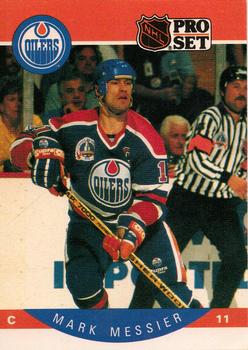 #91 Mark Messier - Edmonton Oilers - 1990-91 Pro Set Hockey