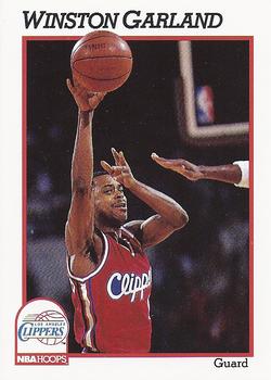 #91 Winston Garland - Los Angeles Clippers - 1991-92 Hoops Basketball
