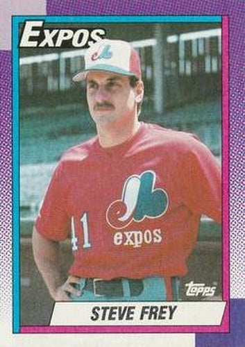 #91 Steve Frey - Montreal Expos - 1990 Topps Baseball