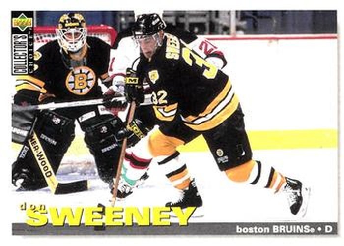 #91 Don Sweeney - Boston Bruins - 1995-96 Collector's Choice Hockey