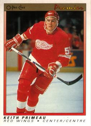 #91 Keith Primeau - Detroit Red Wings - 1990-91 O-Pee-Chee Premier Hockey