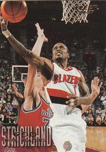 #91 Rod Strickland - Portland Trail Blazers - 1996-97 Fleer Basketball