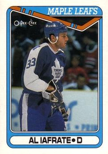 #91 Al Iafrate - Toronto Maple Leafs - 1990-91 O-Pee-Chee Hockey
