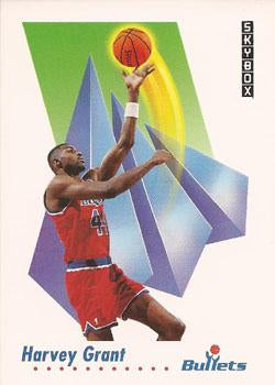 #291 Harvey Grant - Washington Bullets - 1991-92 SkyBox Basketball