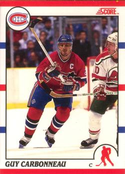 #91 Guy Carbonneau - Montreal Canadiens - 1990-91 Score Canadian Hockey