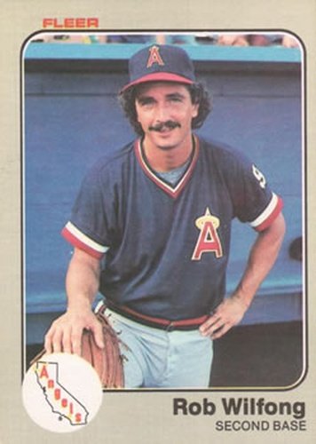 #101 Rob Wilfong - California Angels - 1983 Fleer Baseball