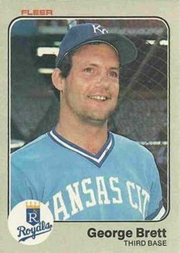 #108 George Brett - Kansas City Royals - 1983 Fleer Baseball