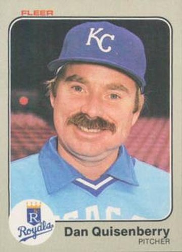 #122 Dan Quisenberry - Kansas City Royals - 1983 Fleer Baseball