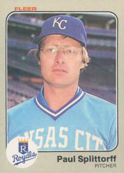 #124 Paul Splittorff - Kansas City Royals - 1983 Fleer Baseball