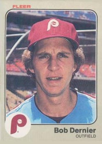 #159 Bob Dernier - Philadelphia Phillies - 1983 Fleer Baseball