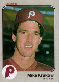 #163 Mike Krukow - Philadelphia Phillies - 1983 Fleer Baseball