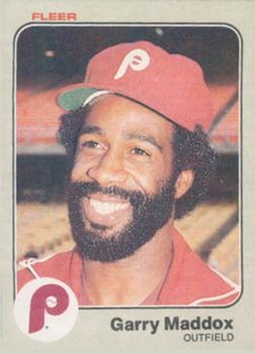 #164 Garry Maddox - Philadelphia Phillies - 1983 Fleer Baseball