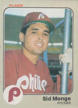 #168 Sid Monge - Philadelphia Phillies - 1983 Fleer Baseball