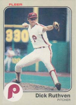 #172 Dick Ruthven - Philadelphia Phillies - 1983 Fleer Baseball