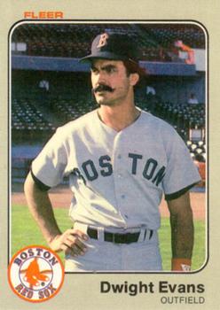 #183 Dwight Evans - Boston Red Sox - 1983 Fleer Baseball