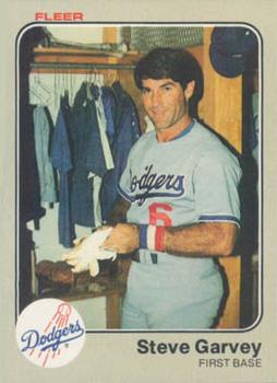 #206 Steve Garvey - Los Angeles Dodgers - 1983 Fleer Baseball