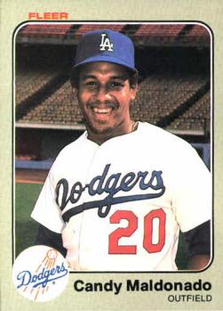 #212 Candy Maldonado - Los Angeles Dodgers - 1983 Fleer Baseball