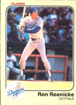 #217 Ron Roenicke - Los Angeles Dodgers - 1983 Fleer Baseball