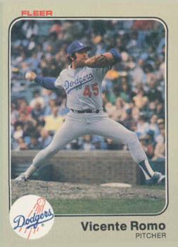 #218 Vicente Romo - Los Angeles Dodgers - 1983 Fleer Baseball