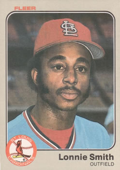 #21 Lonnie Smith - St. Louis Cardinals - 1983 Fleer Baseball