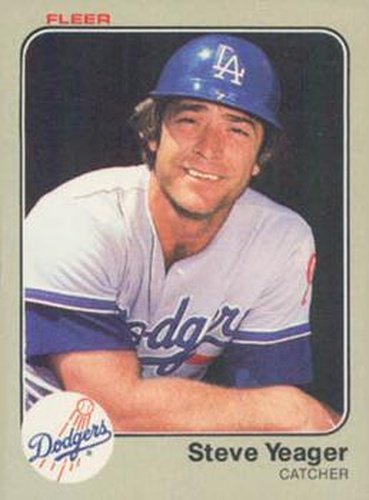 #227 Steve Yeager - Los Angeles Dodgers - 1983 Fleer Baseball