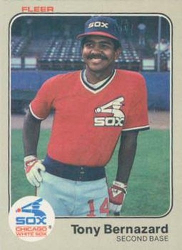 #231 Tony Bernazard - Chicago White Sox - 1983 Fleer Baseball