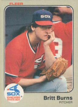 #232 Britt Burns - Chicago White Sox - 1983 Fleer Baseball