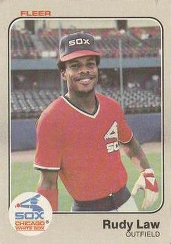 #244 Rudy Law - Chicago White Sox - 1983 Fleer Baseball