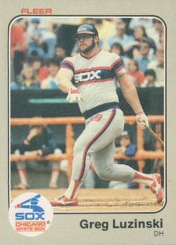 #247 Greg Luzinski - Chicago White Sox - 1983 Fleer Baseball