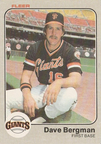 #253 Dave Bergman - San Francisco Giants - 1983 Fleer Baseball