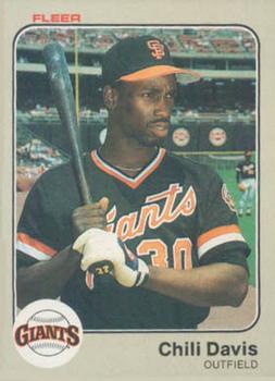 #257 Chili Davis - San Francisco Giants - 1983 Fleer Baseball