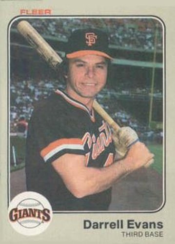 #258 Darrell Evans - San Francisco Giants - 1983 Fleer Baseball