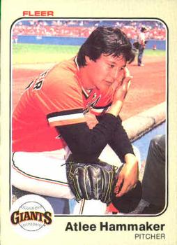 #261 Atlee Hammaker - San Francisco Giants - 1983 Fleer Baseball