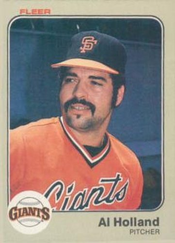 #262 Al Holland - San Francisco Giants - 1983 Fleer Baseball