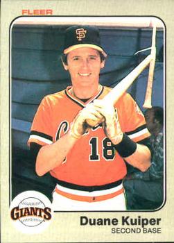 #263 Duane Kuiper - San Francisco Giants - 1983 Fleer Baseball