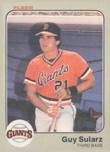 #273 Guy Sularz - San Francisco Giants - 1983 Fleer Baseball