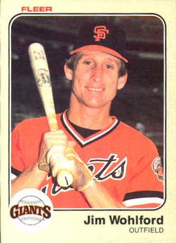 #276 Jim Wohlford - San Francisco Giants - 1983 Fleer Baseball