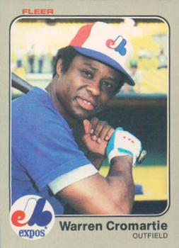 #279 Warren Cromartie - Montreal Expos - 1983 Fleer Baseball