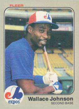 #285 Wallace Johnson - Montreal Expos - 1983 Fleer Baseball