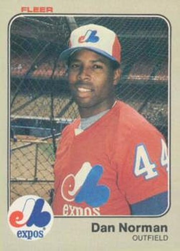 #289 Dan Norman - Montreal Expos - 1983 Fleer Baseball