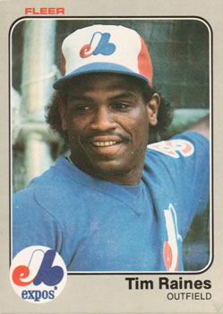 #292 Tim Raines - Montreal Expos - 1983 Fleer Baseball