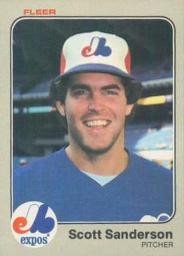 #295 Scott Sanderson - Montreal Expos - 1983 Fleer Baseball