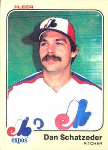 #296 Dan Schatzeder - Montreal Expos - 1983 Fleer Baseball