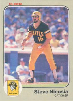 #314 Steve Nicosia - Pittsburgh Pirates - 1983 Fleer Baseball