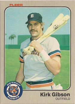 #329 Kirk Gibson - Detroit Tigers - 1983 Fleer Baseball