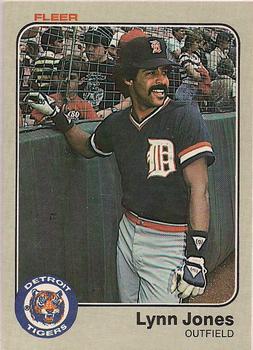 #333 Lynn Jones - Detroit Tigers - 1983 Fleer Baseball