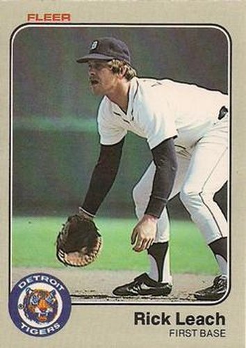 #334 Rick Leach - Detroit Tigers - 1983 Fleer Baseball