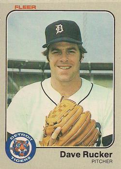 #341 Dave Rucker - Detroit Tigers - 1983 Fleer Baseball